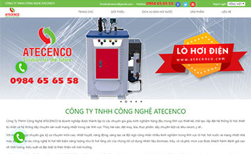 Thiết kế web giới thiệu Công Ty TNHH Công Nghệ ATECENCO