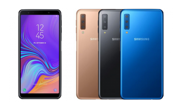 galaxy a7 2018 lo dien voi ba camera